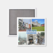 NIR012 DUBLIN，北アイルランド，冷蔵庫 マグネット (正面/裏面)