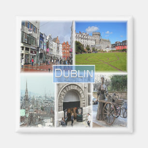 NIR012 DUBLIN，北アイルランド，冷蔵庫 マグネット