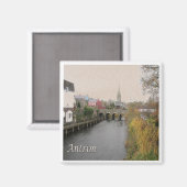 NIR019 ANTRIM，北アイルランド，冷蔵庫 マグネット (正面/裏面)