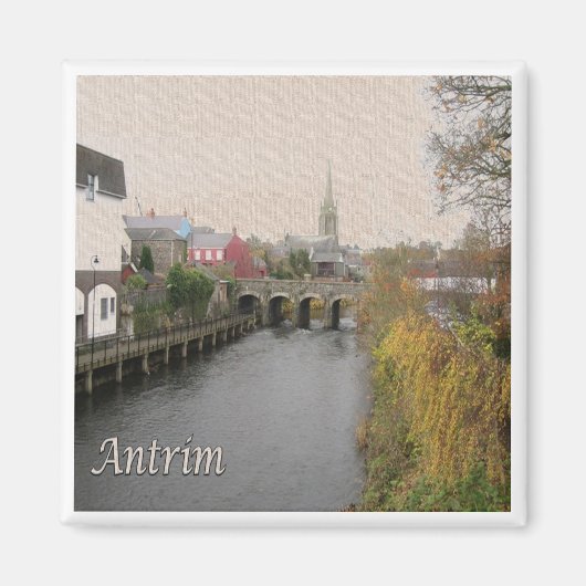 NIR019 ANTRIM，北アイルランド，冷蔵庫 マグネット (正面)
