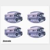 niRVanaクラスCオートホームステッカー 楕円形シール (シート)