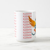 Nirvana Cat with Guitar & Wings – Ceramic Mug A st コーヒーマグカップ (中央)