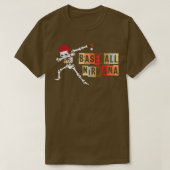 nirvana Dabbing Baseball skeleton Tシャツ (デザイン正面)