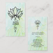 *～* Nirvana Lotus グラデーション Yoga 聖なる図形 名刺 (正面/裏面)