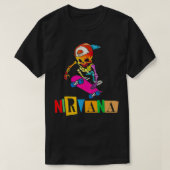 Nirvanas Skateboard Skelton  Tシャツ (デザイン正面)
