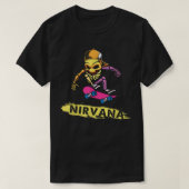 Nirvanas Skateboard Skelton  Tシャツ (デザイン正面)