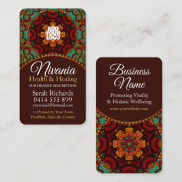 Nirvania Earthあなたのロゴを追加マンダラウェルネス 名刺