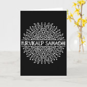 Nirvikalp Samadhi Mandala Sacred Fractal Geometry  カード (黄色い花)