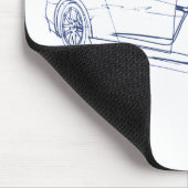 NisのスカイラインGTR 2013 R35 マウスパッド (コーナー)