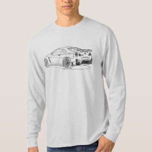 NisのスカイラインGTR R35 Nismo 2017年 Tシャツ