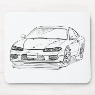 NisシルビアS15 1999年 マウスパッド