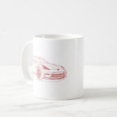 Nis 370Z Nismo 2015年 コーヒーマグカップ (正面左)