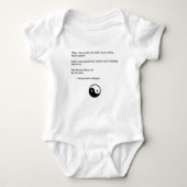 Nisargadatta Maharajの不朽の知恵 ベビーボディスーツ (正面)