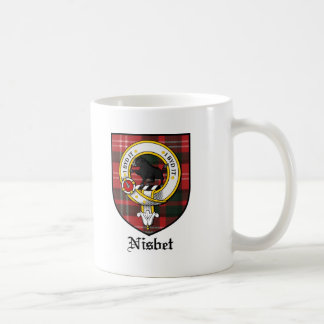 Nisbetの一族はバッジのタータンチェックの頂点に達します コーヒーマグカップ