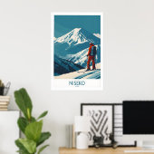 Niseko Art Print - Ski Poster Japan 1 ポスター (ホームオフィス)