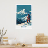 Niseko Art Print - Ski Poster Japan 1 ポスター (キッチン)