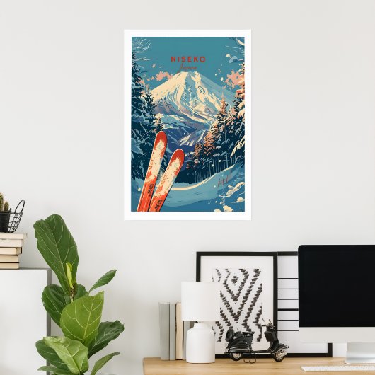 Niseko Print Japan 1 ポスター (ホームオフィス)
