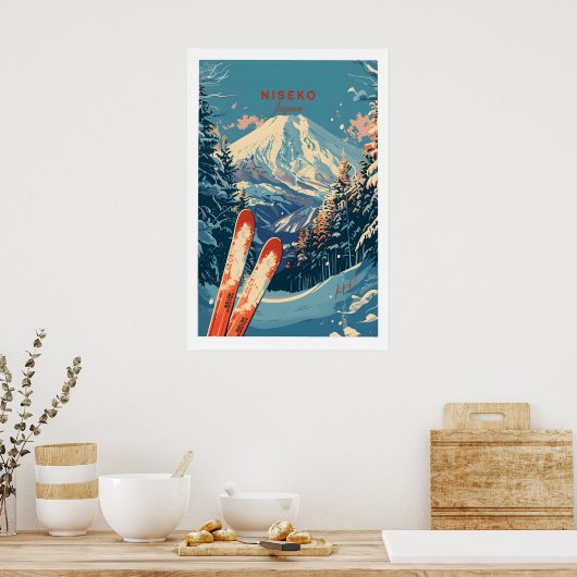 Niseko Print Japan 1 ポスター (キッチン)