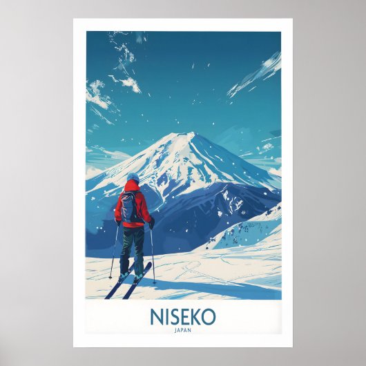 Niseko Ski Poster - Japan 1 ポスター (正面)