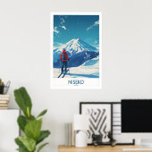 Niseko Ski Poster - Japan 1 ポスター (ホームオフィス)