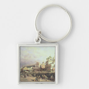 Nishny、Novgorod 1872年の市場 キーホルダー