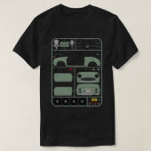 Nissan Figaro in Emerald Green Plastic Model Kit - Tシャツ (デザイン正面)