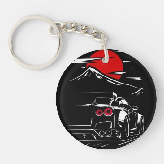 Nissan GTR R35, car,Porte-clés en acrylique キーホルダー (正面)