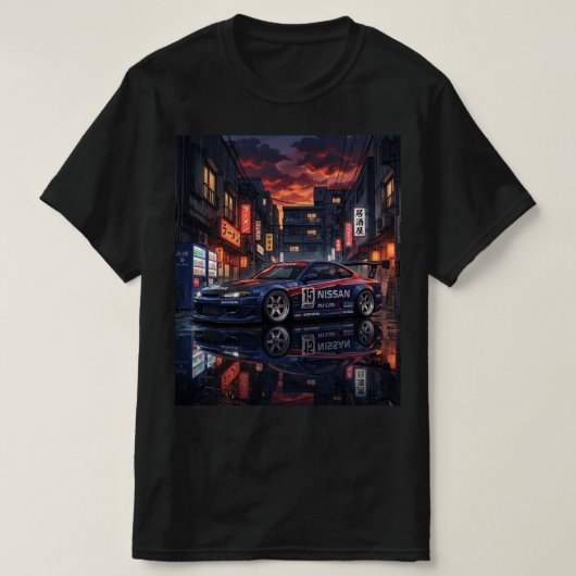 Nissan Silvia S15 JTCC Tシャツ (デザイン正面)