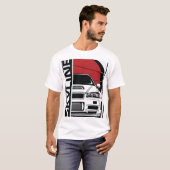 Nissan Skyline R34 GTR Front Silhouette & Japanese Tシャツ (正面フル)