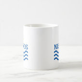 NISYROSギリシャ – 太陽波 コーヒーマグカップ (中央)