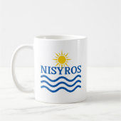 NISYROSギリシャ – 太陽波 コーヒーマグカップ (左)