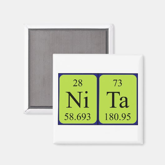 Nita周期表名磁石 マグネット (正面/裏面)