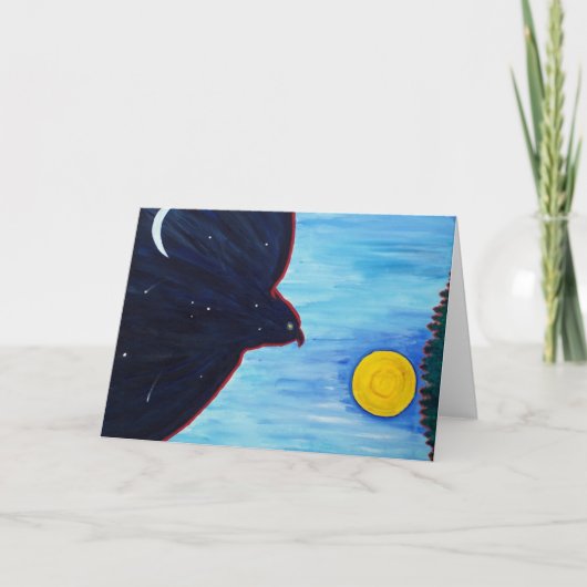 Niteは芸術家の印Eastoによって日の挨拶状を追跡します カード (正面)