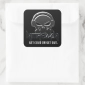 NitrΘgenステッカー大 スクエアシール (バッグ)