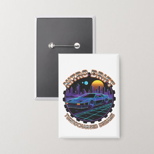 Nitro Drift 缶バッジ (正面/裏面)
