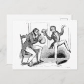 Nitrous Oxideの漫画はがき匂いを嗅ぐ男性 ポストカード (正面/裏面)