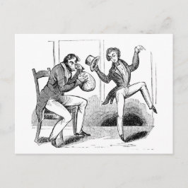 Nitrous Oxideの漫画はがき匂いを嗅ぐ男性 ポストカード