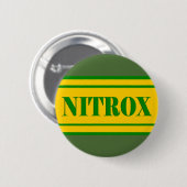 NITROXのダイビングのロゴのNITROXのスキューバダイバー- 缶バッジ (正面&裏面)