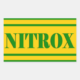 NITROXダイビングロゴNITROX SCUBAダイバー –  長方形シール