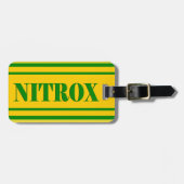 NITROX DIVING LOGO NITROX SCUBA DIVER - ラゲッジタグ (正面横)