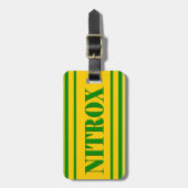 NITROX DIVING LOGO NITROX SCUBA DIVER - ラゲッジタグ (正面縦)