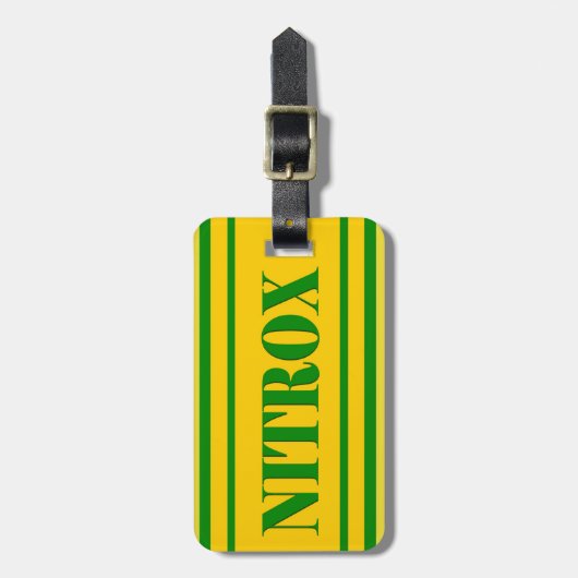 NITROX DIVING LOGO NITROX SCUBA DIVER - ラゲッジタグ (正面縦)