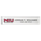 NIUアスレチックス デスクネームプレート (正面)