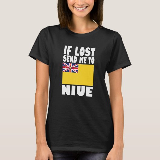 Niue Flag Design If lost send me to Niue Premium Tシャツ (正面)