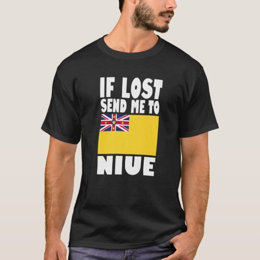 Niue Flag Design If lost send me to Niue Premium Tシャツ (正面)