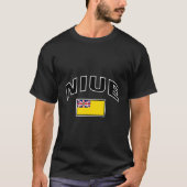 Niue Flag Proud Niuean Tシャツ (正面)