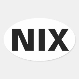 NIX 楕円形シール