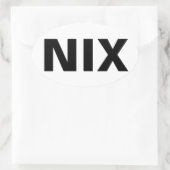 NIX 楕円形シール (バッグ)