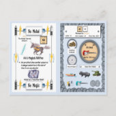 Nix - Nickel Horn Unicornゲームカード ポストカード (正面)