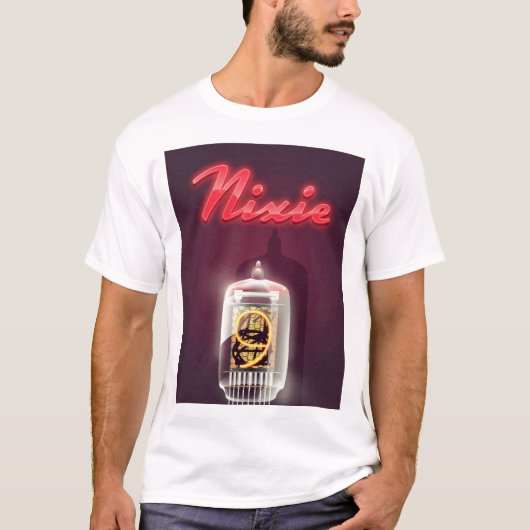 Nixie Tubeビンテージポスター Tシャツ (正面)